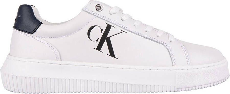Calvin Klein Sneakers CHUNKY CUPSOLE LACEUP LOW LTH met modieus contrastbeleg