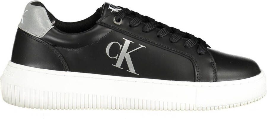 Calvin Klein Plateausneakers CHUNKY CUPSOLE LACEUP LOW ESS M met zilverkleurige details