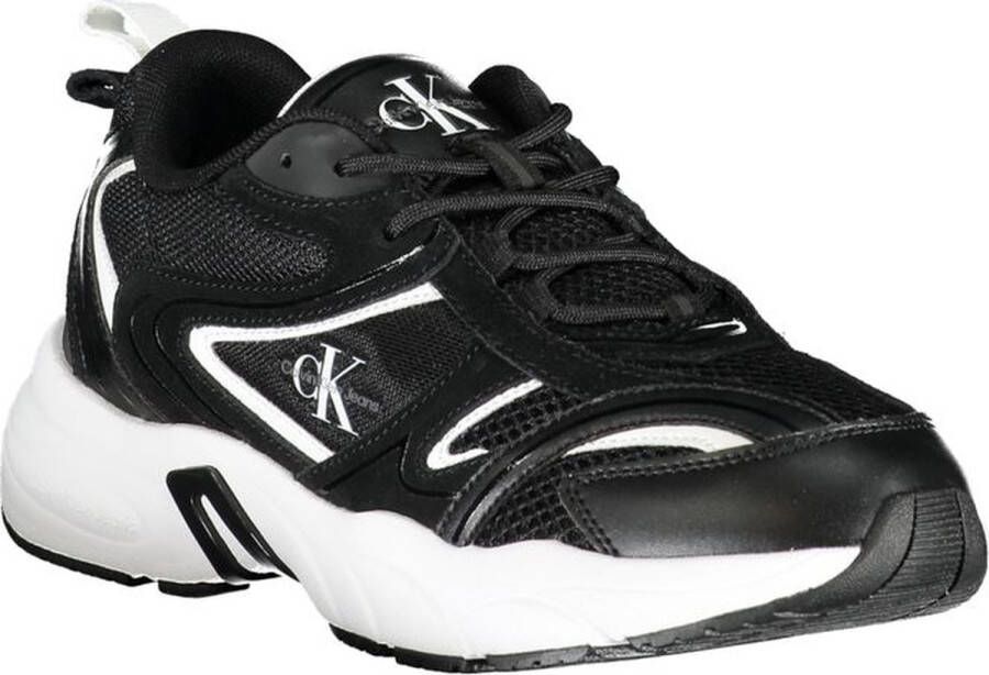 Calvin Klein Stijlvolle contrastvetersneakers Black Dames