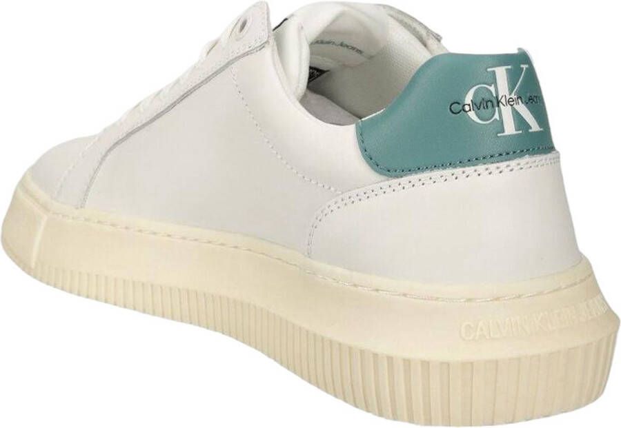 Calvin Klein Jeans Turquoise Veterschoenen voor Heren White Heren