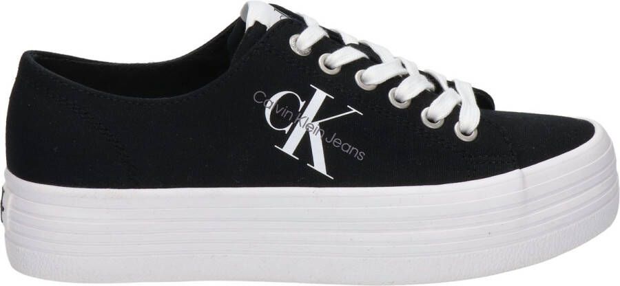 Calvin Klein Sneakers in zwart voor Dames Gevulkaniseerde Flatform Laceup CO