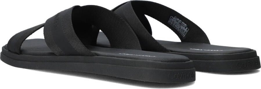 Calvin Klein Webbing Cross Sandal Sandalen Heren Zwart