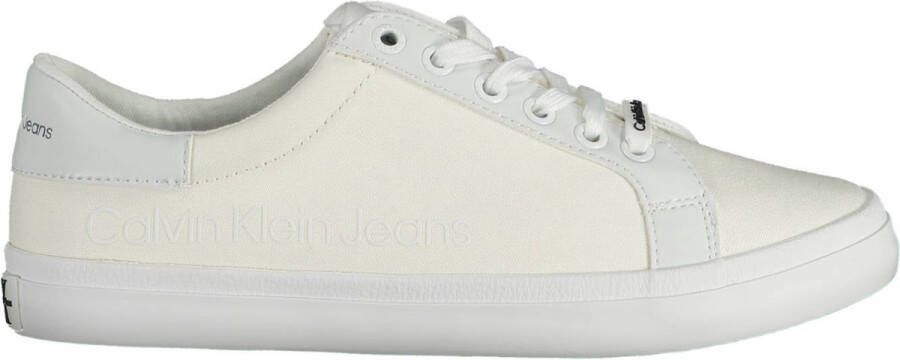 Calvin Klein Witte Sneakers met Contrasterende Details Wit Dames