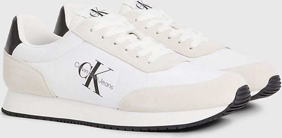 Calvin Klein Witte nylon sneaker