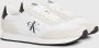 Calvin Klein Jeans Witte Sneakers met Gerecycled Polyester en Suède White Heren - Thumbnail 2