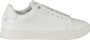 Calvin Klein Witte polyester sneakers met veters print contrastdetails logo White Heren - Thumbnail 1