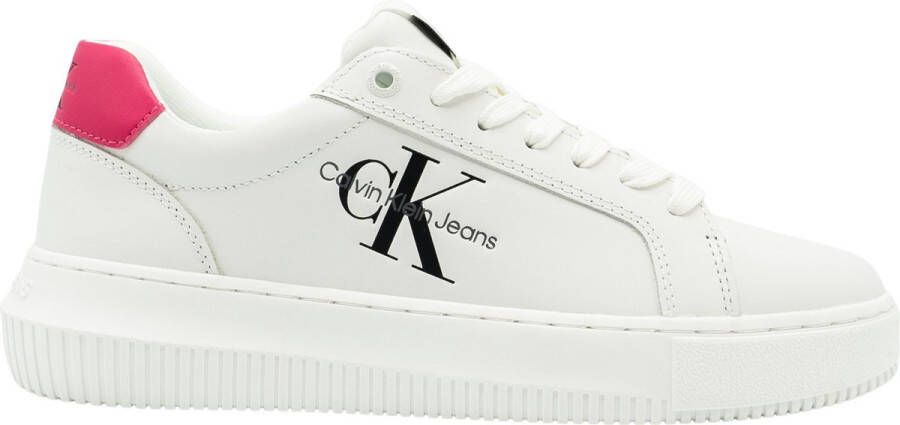 Calvin Klein Witte polyester sneaker