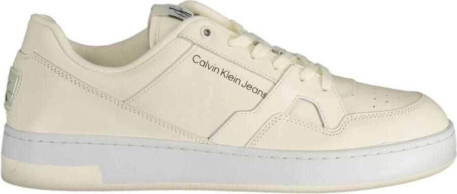 Calvin Klein Sportieve witte sneakers met contrastdetails White Heren