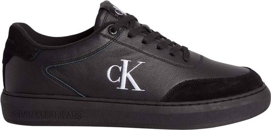 Calvin Klein Contrasterende Veterschoen met Geborduurd Logo Zwart Heren