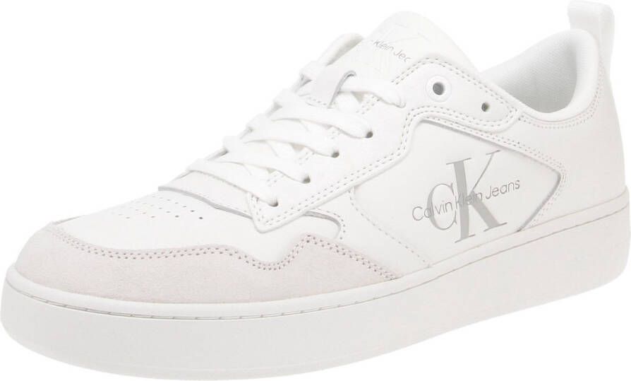 Calvin Klein YM0YM00574 Basket Cupsole Low Heren Sneaker 0K4-Triple-B.White