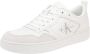 Calvin Klein YM0YM00574 Basket Cupsole Low Heren Sneaker 0K4-Triple-B.White - Thumbnail 1