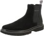 Calvin Klein Heren Zwarte Laars met Zijelastiek en Logo Print Black Heren - Thumbnail 1