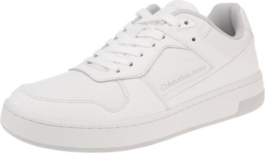 Calvin Klein YM0YM00867 Basket Cupsole Low Heren Sneaker 0K4-Triple-B.White