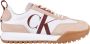 Calvin Klein New Retro Runner Laceup Low Veterschoenen Laag beige - Thumbnail 4
