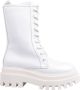 Calvin Klein Jeans Veterboots van leer met plateauzool - Thumbnail 1
