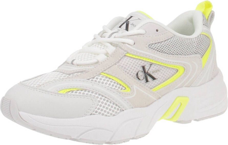 Calvin Klein Jeans Witte Sneakers voor Vrouwen White Dames