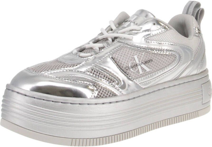 Calvin Klein YW0YW01510 Bold Platf Low Mix Damesschoenen Sneaker 0IY-Zilver