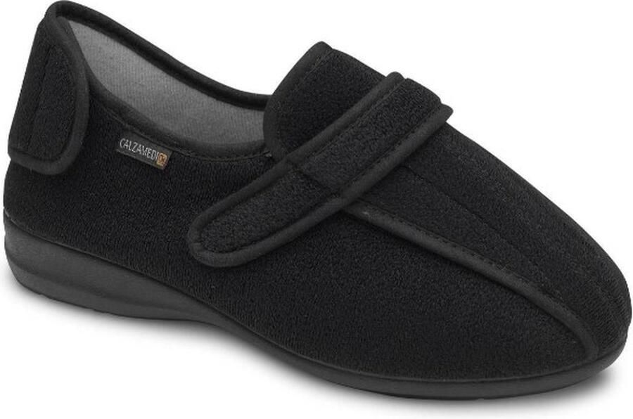 CALZAMEDI Pantoffel Comfortschoen revalidatieschoen diabetesschoen verbandschoen- Laag Unsix Easy SP zwart - Foto 2