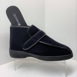 CALZAMEDI Pantoffel Comfortschoen- Hoog Unsix model DeLuxe LP 3051 zwart