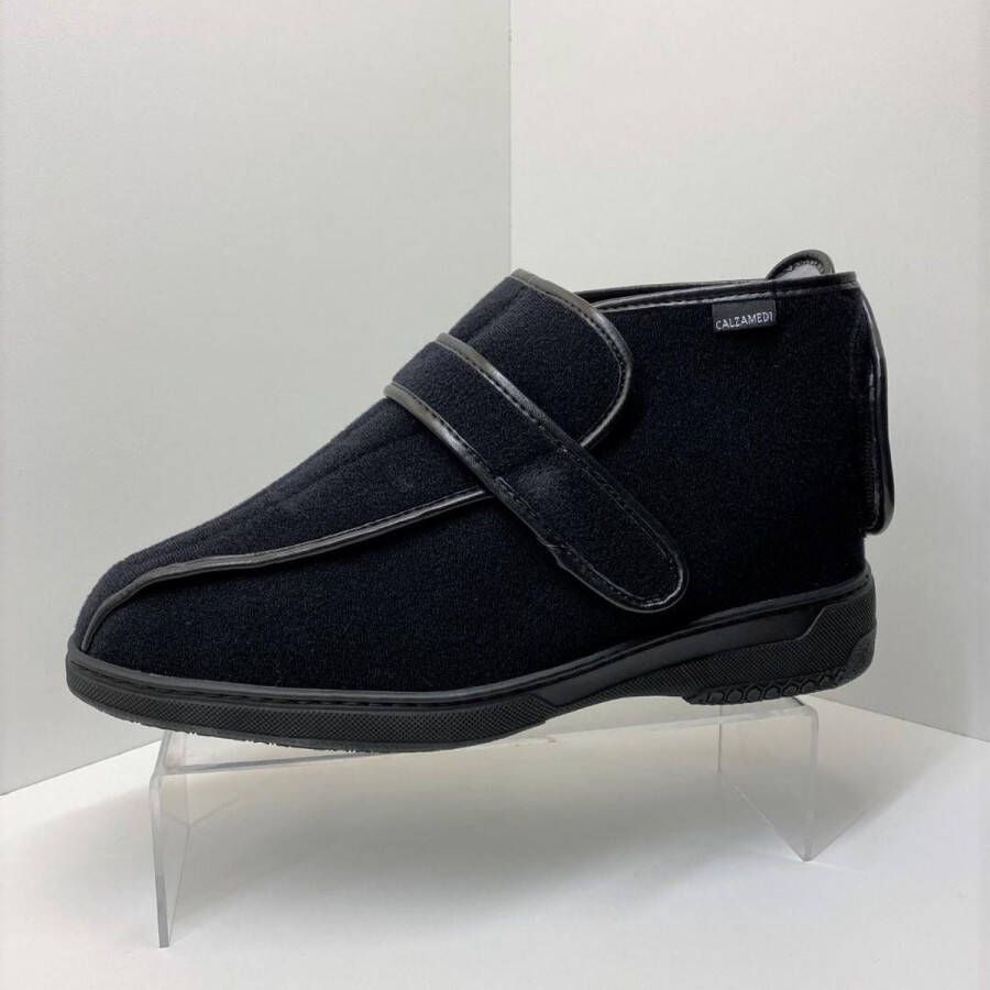 CALZAMEDI Pantoffel Comfortschoen- Hoog Unsix model DeLuxe LP 3051 zwart - Foto 1