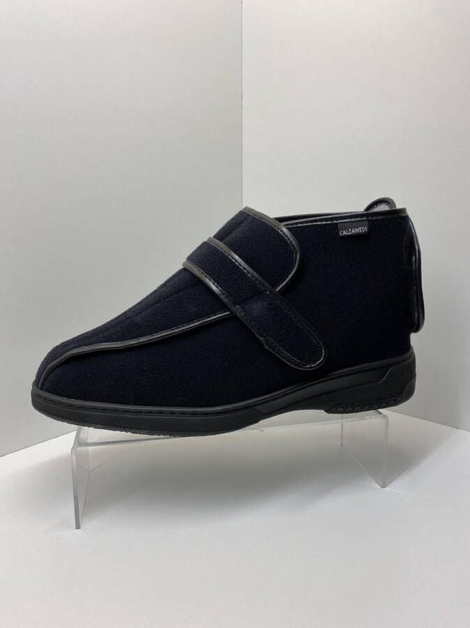 CALZAMEDI Pantoffel Comfortschoen- Hoog Unsix model DeLuxe SP 3051 zwart - Foto 1