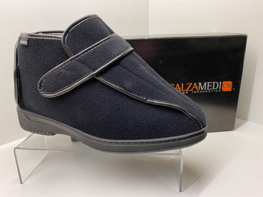 CALZAMEDI Pantoffel Comfortschoen- Hoog Unsix model DeLuxe SP 3051 zwart - Foto 1