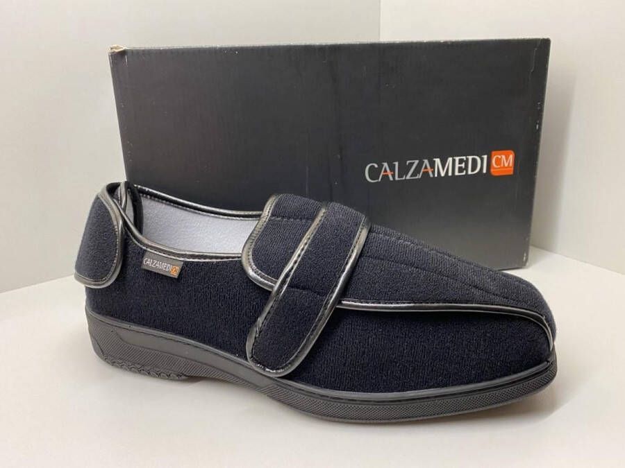 CALZAMEDI Pantoffel Comfortschoen- Laag Unsix model Easy SP zwart