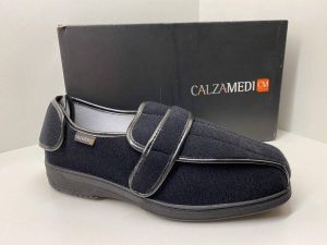 CALZAMEDI Pantoffel Comfortschoen- Laag Unsix model Easy SP zwart