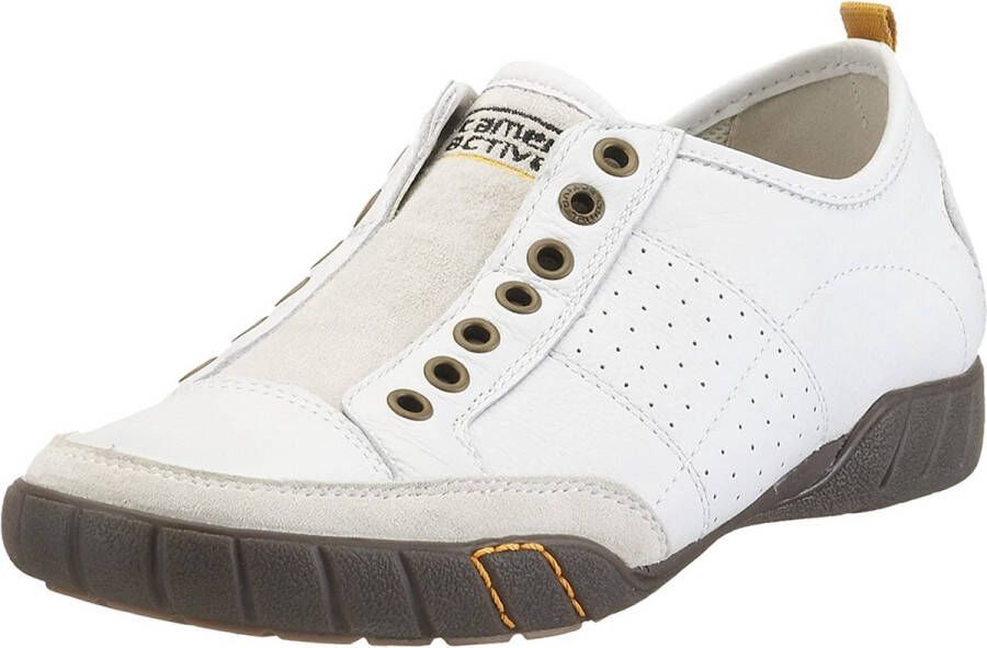 Camel active Stijlvolle Meteor Canvas Instap Sneaker White Heren