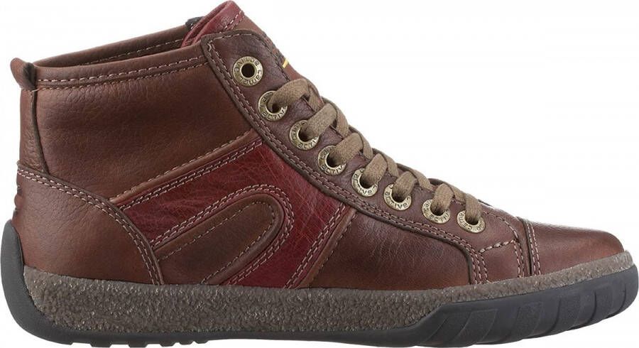 Camel Active 211.15.02 cognac bruin lederen sneaker laarsje Dames