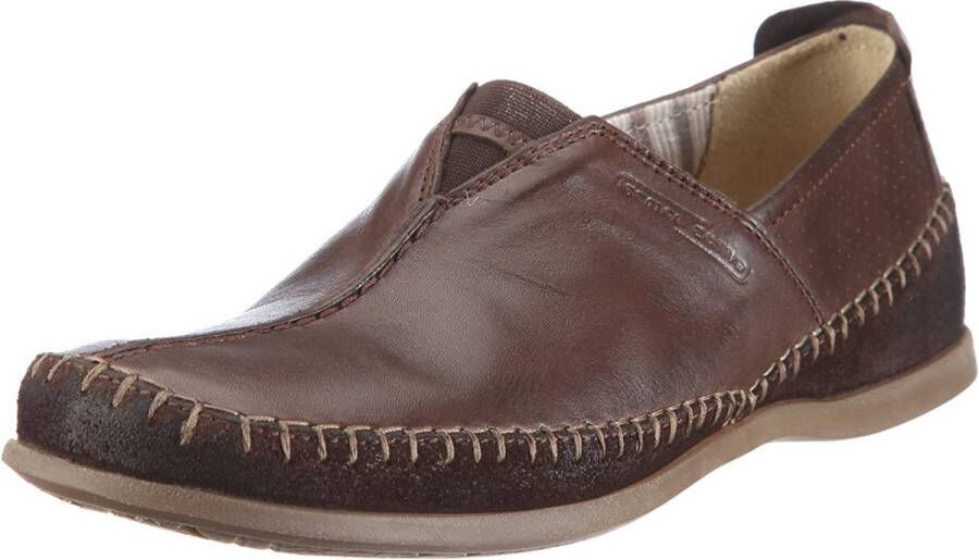 Camel active Ambachtelijke heren loafers in mocha Brown Heren