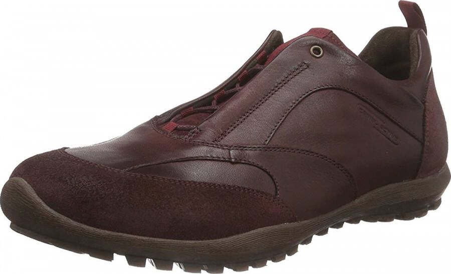 Camel active Trail Heren Sneaker van Leer en Suède Purple Heren