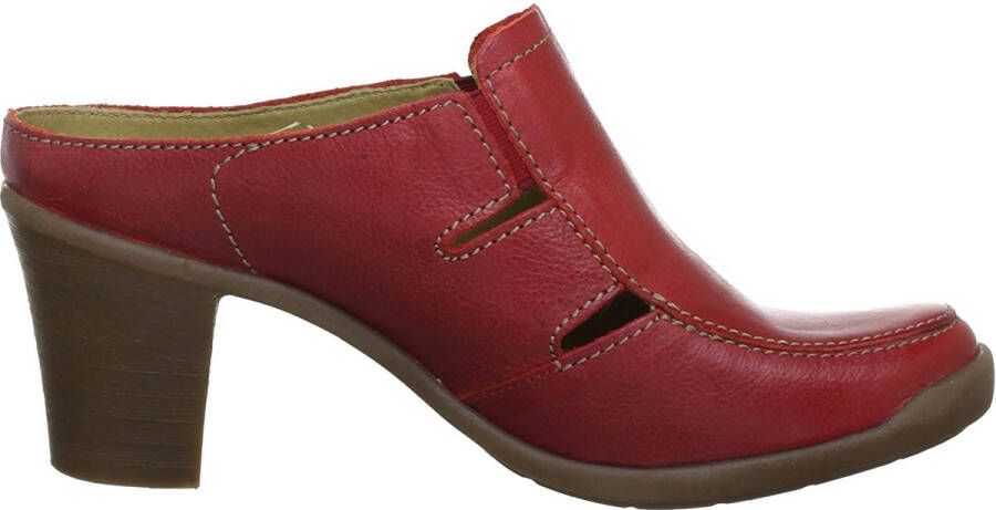 Camel active Elegante Vintage Stijl Sandaal met Modieuze Hak Red Dames