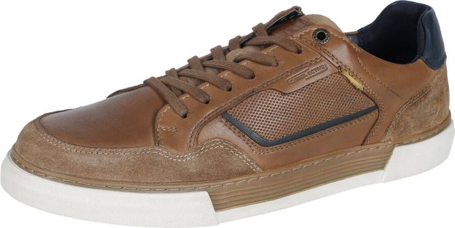Camel active Sneakers retro sneaker veterschoen lage schoen met leren binnenzool
