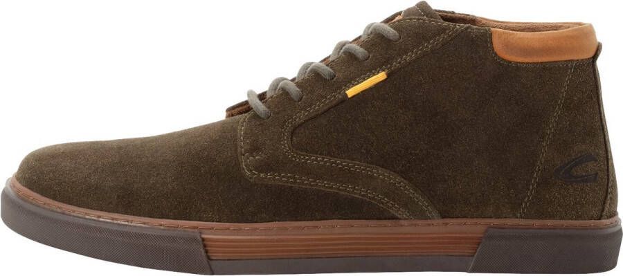 Camel Active BLAKE sneaker high van leer Maat menswear-45 Donkergroen