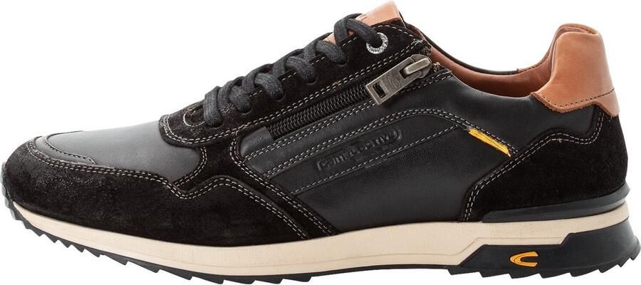 Camel Active ALLEY Veterschoen gemaakt van leer Maat menswear-45 Zwart-Cognac