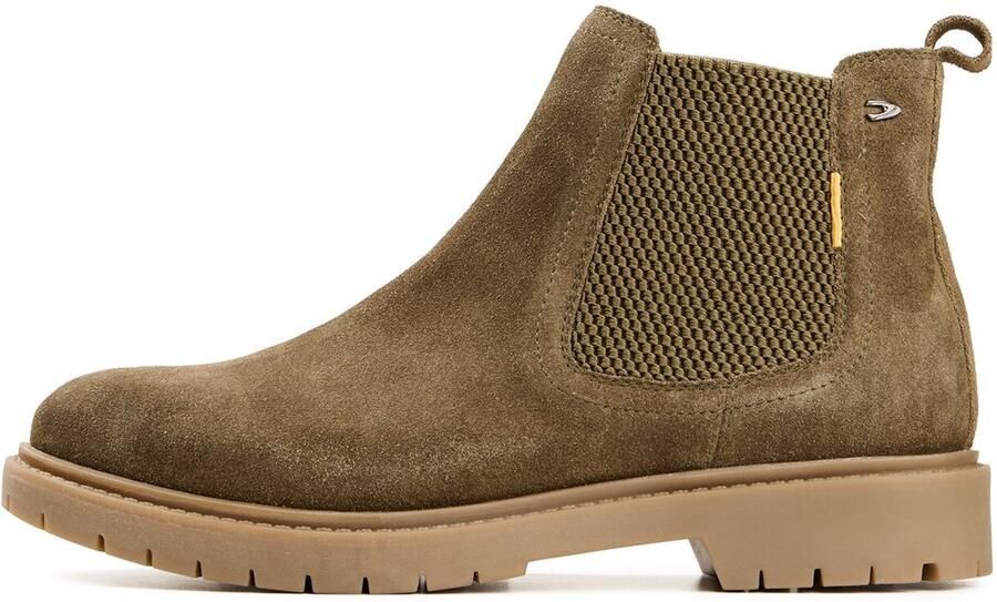 Camel Active Chelsea boot van echt leer Maat Khakiwomenswear