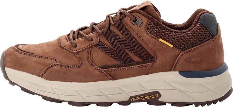 Camel Active CROSS COUNTRY Sneakers met nubuckleren afwerking Maat menswear-44 Bruin