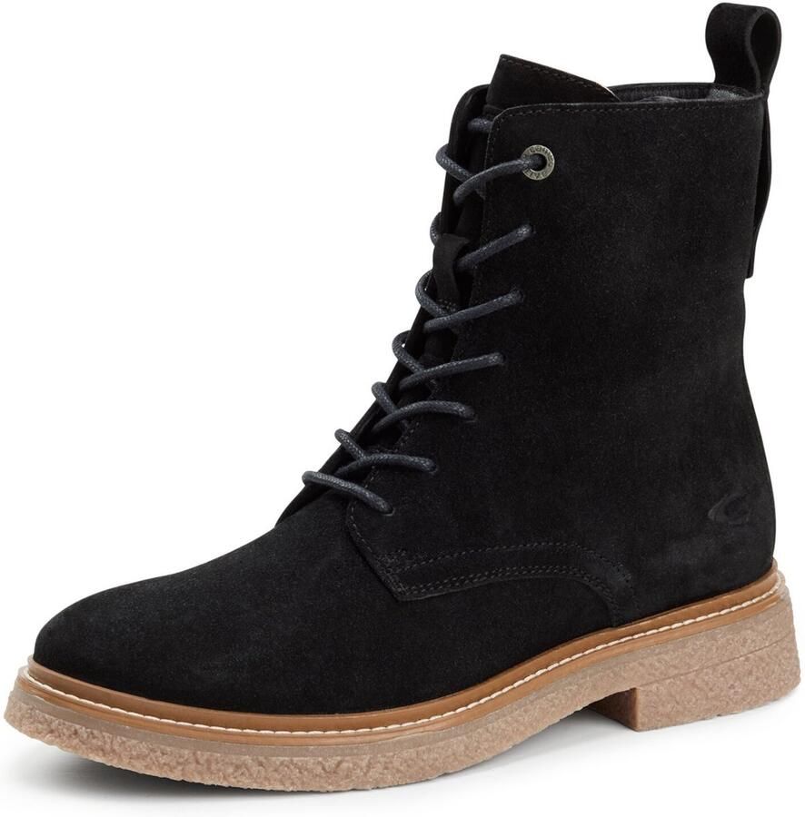 Camel Active Enkelboot van echt leer Maat Zwartwomenswear