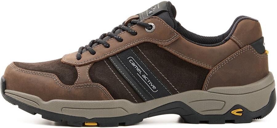 Camel Active EVOLUTION Sneakers van echt leer Maat Grijsmenswear