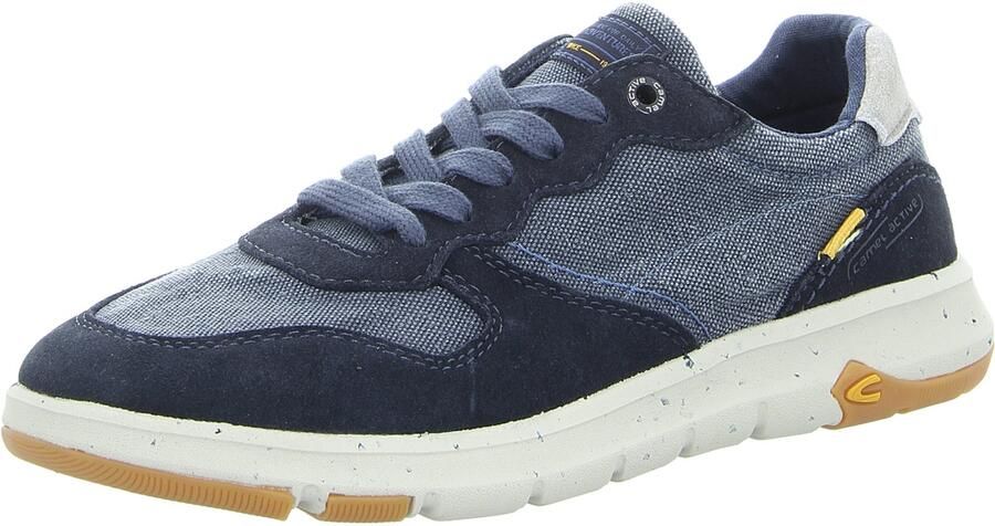 Camel active Sneakers in gewassen canvas look casual schoen lage schoen veterschoen