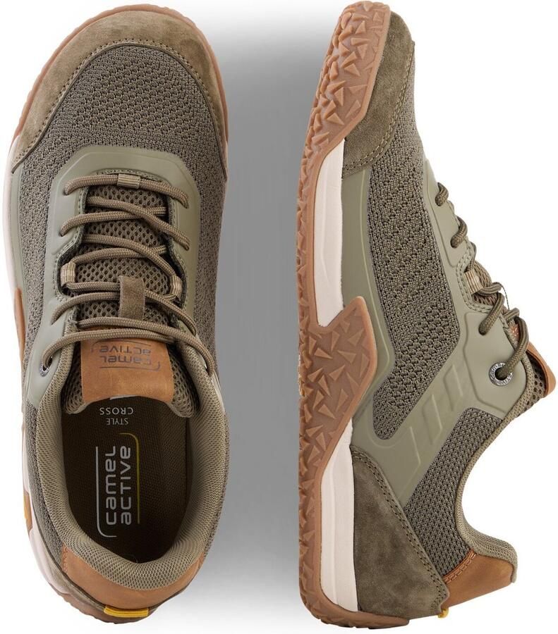 Camel Active Lage sneaker met flexibele zachte zool Maat menswear-42 Khaki - Foto 2