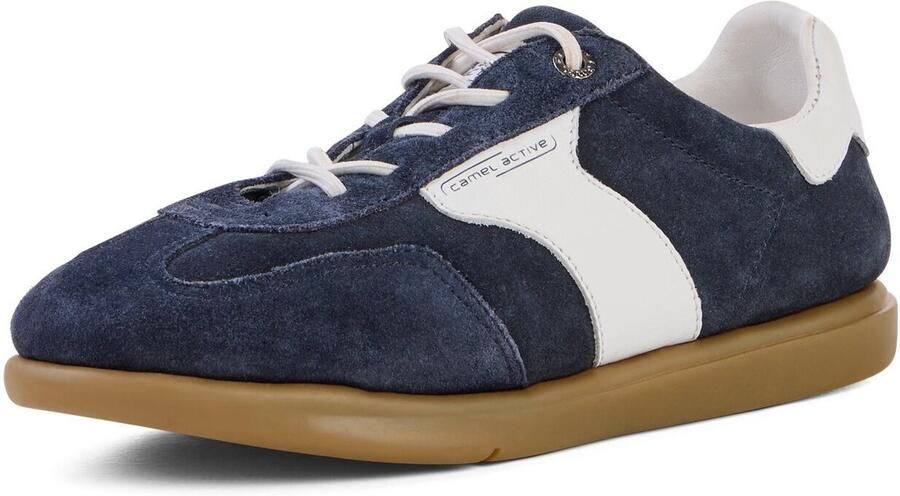 Camel Active Leren sneaker met flexibele zool Maat womenswear-37 Navy