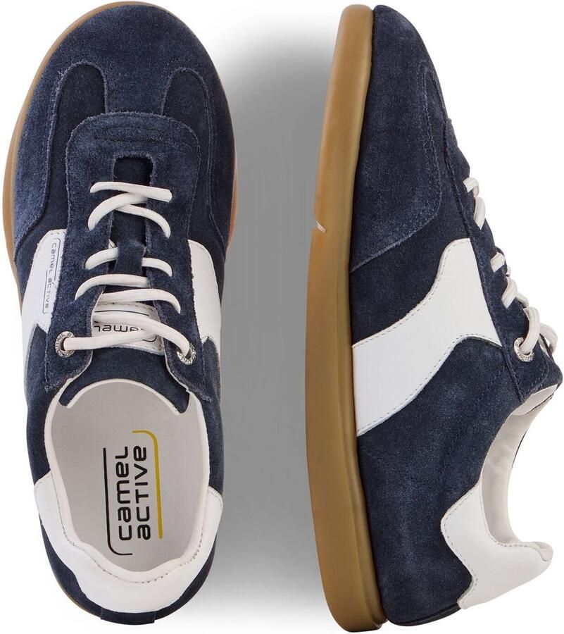 Camel Active Leren sneaker met flexibele zool Maat womenswear-38 Navy - Foto 2