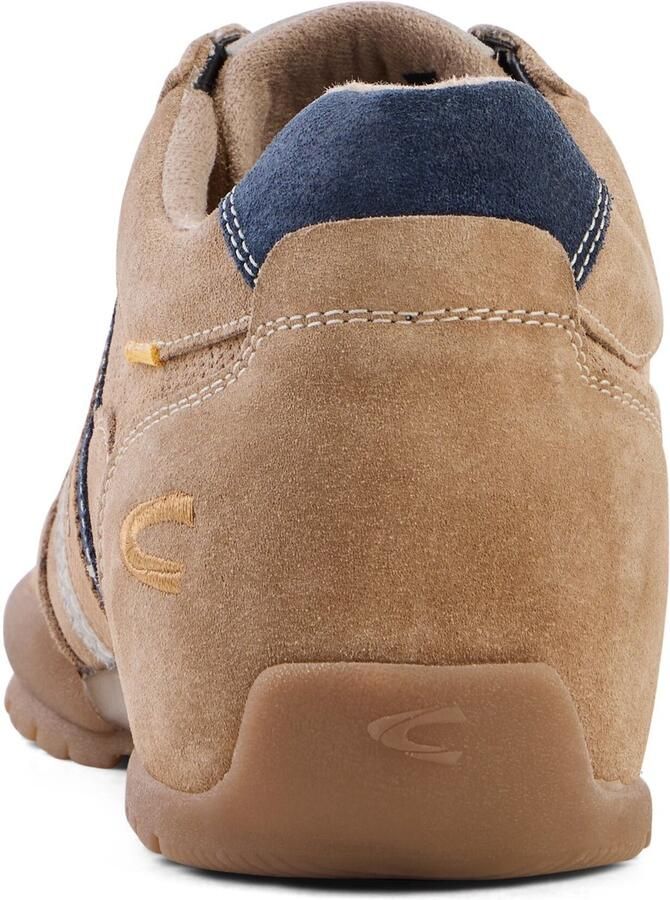 Camel Active Leren sneakers met klassieke vetersluiting Maat menswear-46 Beige