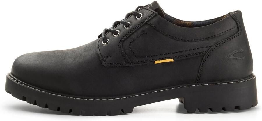 Camel Active Oxford van echt leer Maat menswear-41 Zwart