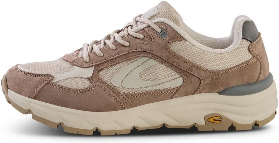Camel Active Sneaker van nubuckleer mix Maat Cognacwomenswear