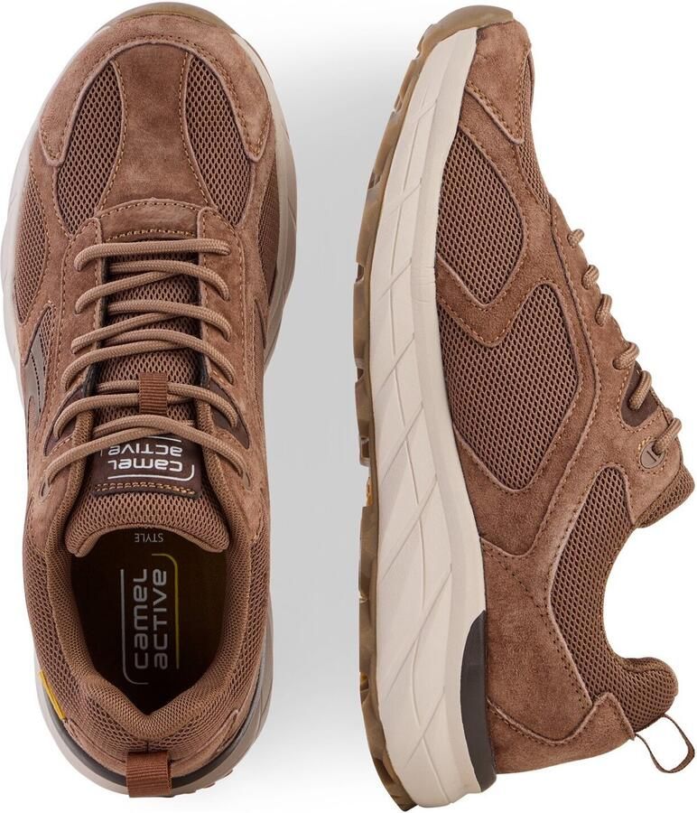 Camel Active Sneakers met een gripvaste zool Maat menswear-46 Lichtbruin