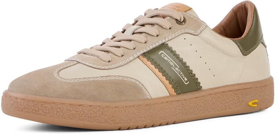 Camel Active Sneakers met kleurrijke designelementen Maat menswear-41 Beige-Groen