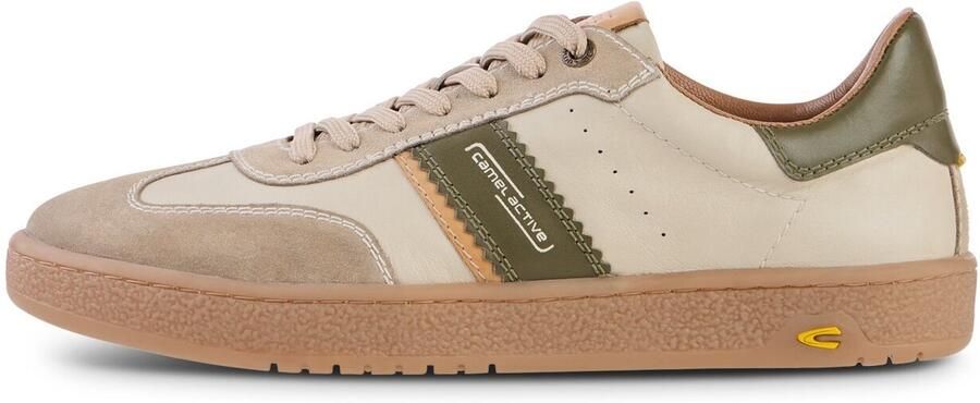 Camel Active Sneakers met kleurrijke designelementen Maat menswear-41 Beige-Groen
